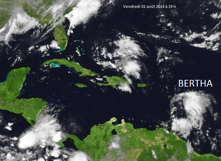 Image d'illustration pour Tempête tropicale Bertha - vigilance en Martinique