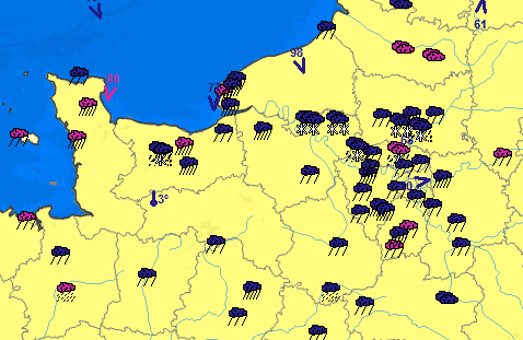 Image d'illustration pour Neige exceptionnelle de cette veille du 1er mai en Normandie ! 