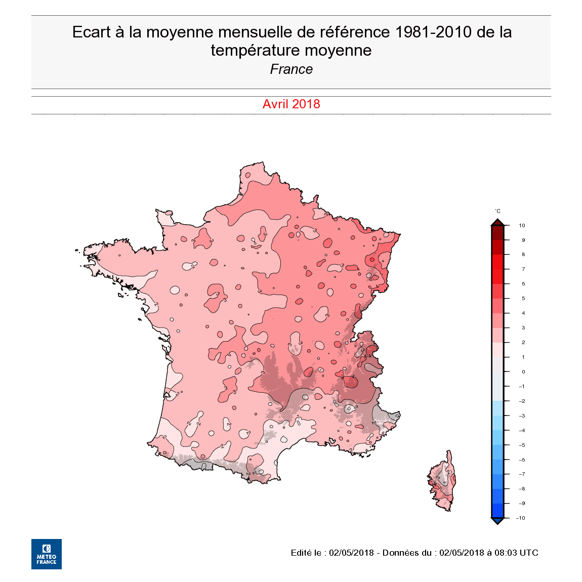 Image d'illustration pour Bilan cartographié du mois d'avril 2018