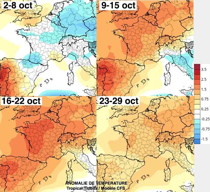Image d'illustration pour Prévision mensuelle : enfin de la pluie en octobre ? 