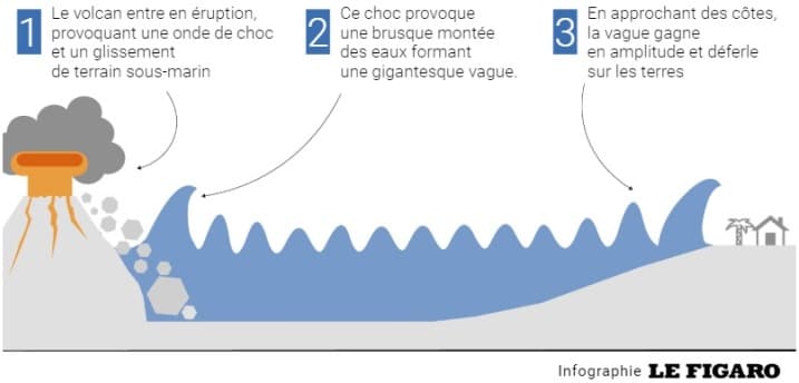 Image d'illustration pour Tsunami, raz-de-marée, mascaret et vague scélérate