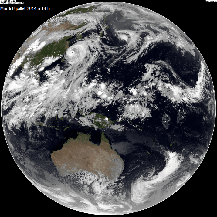 Image d'illustration pour Cyclone : typhon Neoguri (Pacifique - Japon - Okinawa)