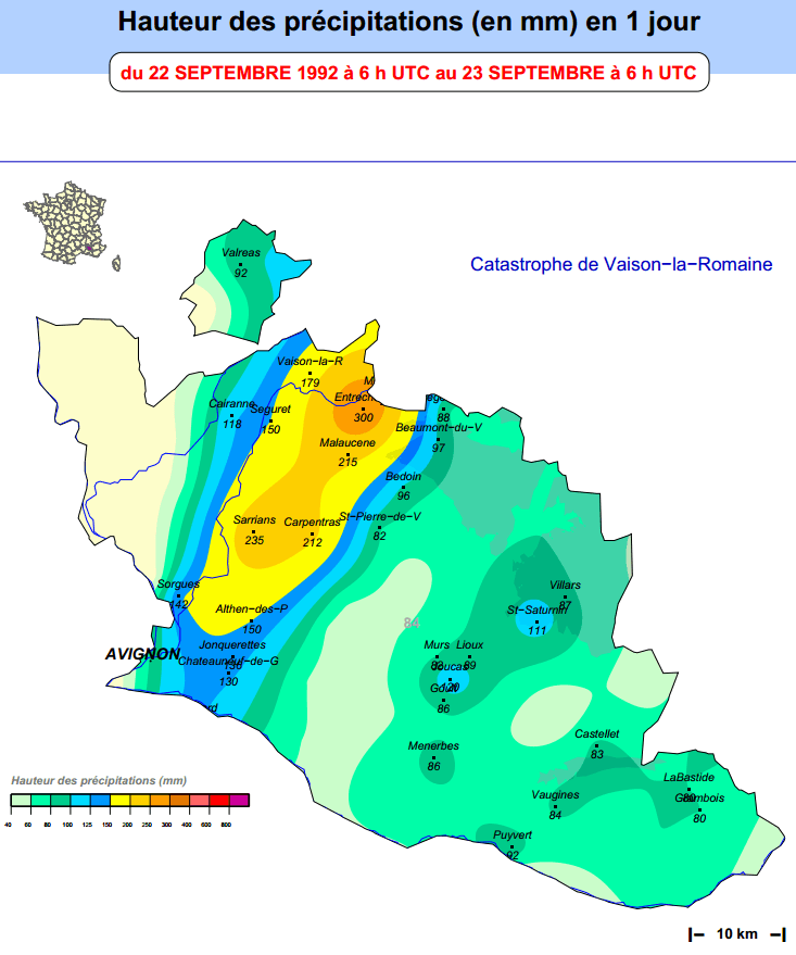 Image d'illustration pour Catastrophe de Vaison la Romaine le 22 septembre 1992