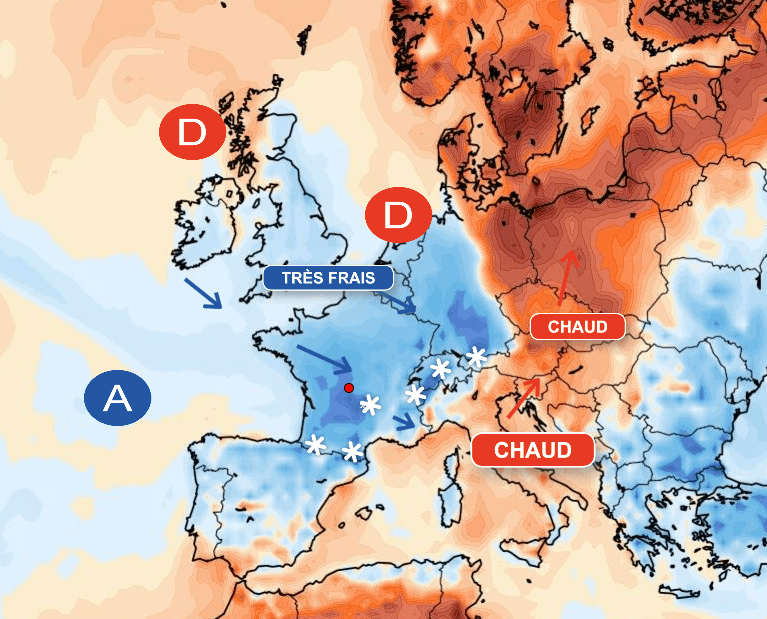 Image d'illustration pour Chutes de neige tardives et éphémères en montagne