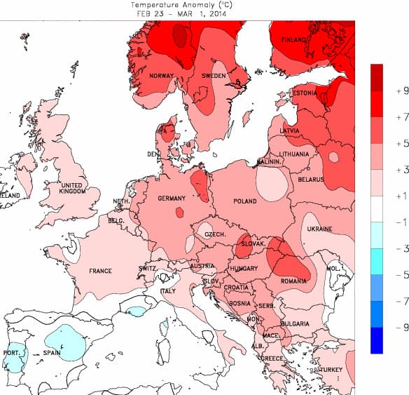 Image d'illustration pour Bilan météo hebdomadaire en France et en Europe