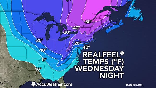 Image d'illustration pour Froid, neige et verglas au Canada et aux Etats-Unis